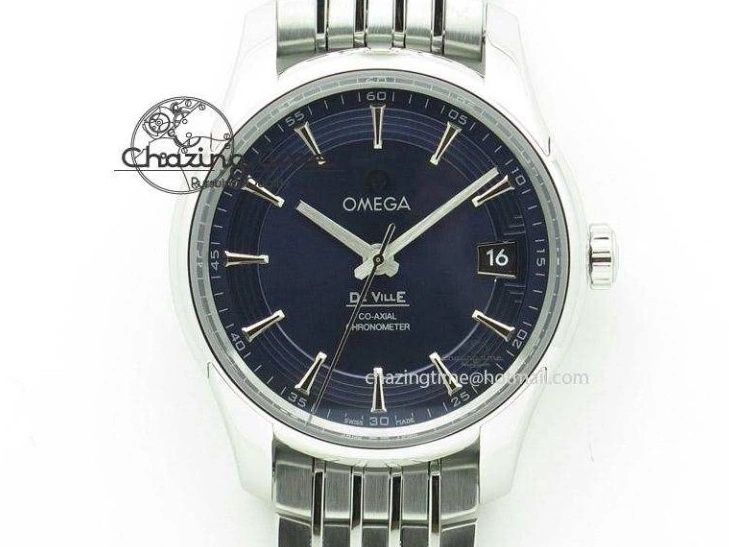 0817 DailyWear Speedmaster Professional Chronometer PVD Black Dial On Black Leather Strap A 8259